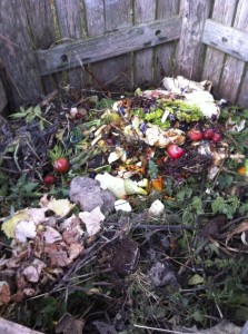 Kompostbunken.
